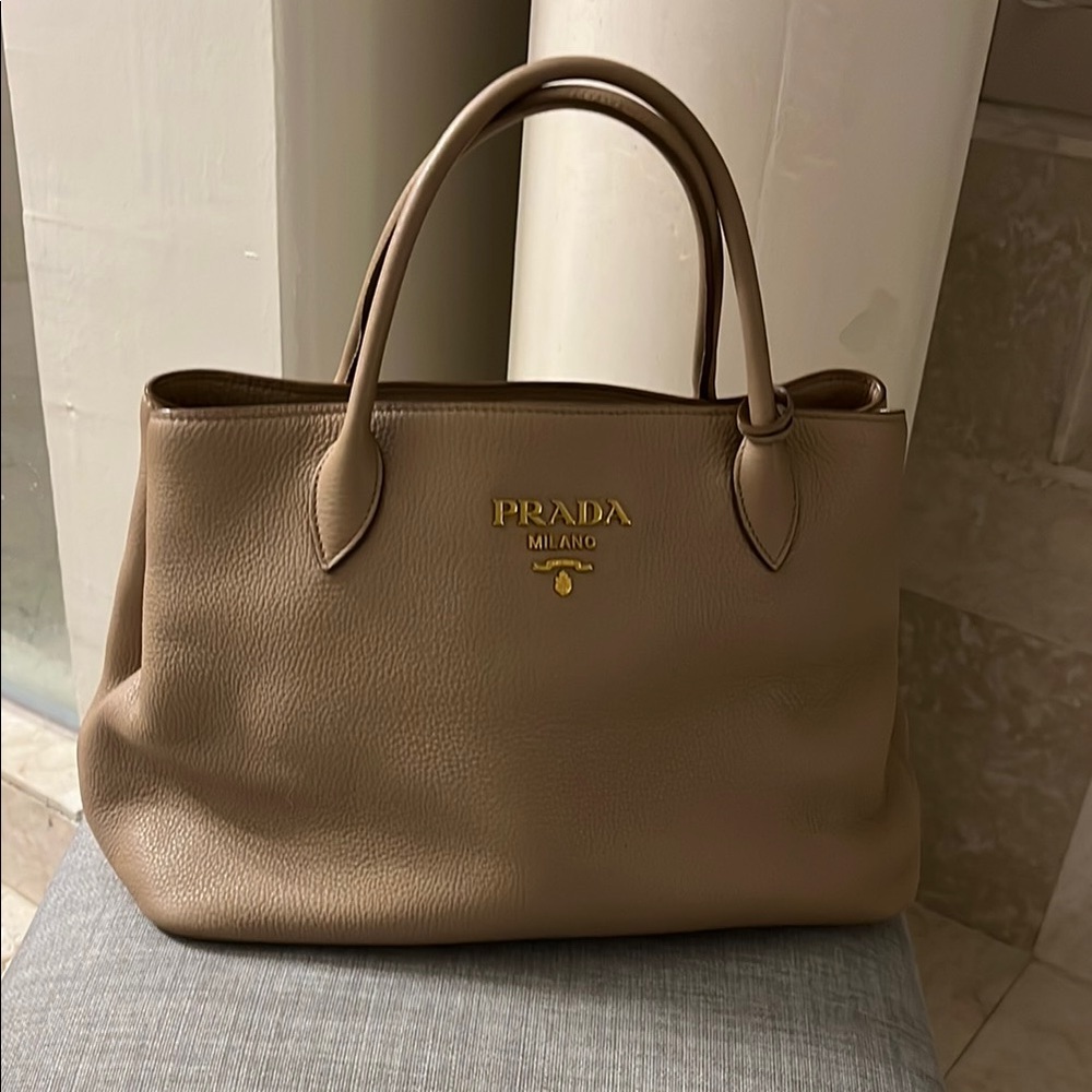 Prada Tan Leather Women's Bag